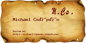Michael Csépán névjegykártya